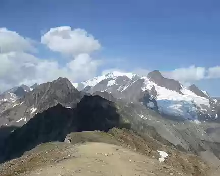 PXL024 le Mont Tondu, le Mont Blanc, l'aiguille des Glaciers
